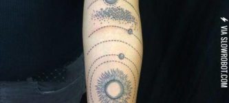 A+solar+system+tattoo