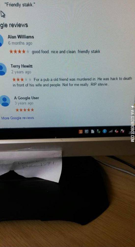 What+does+it+take+to+get+a+1+star+review+from+Terry%3F