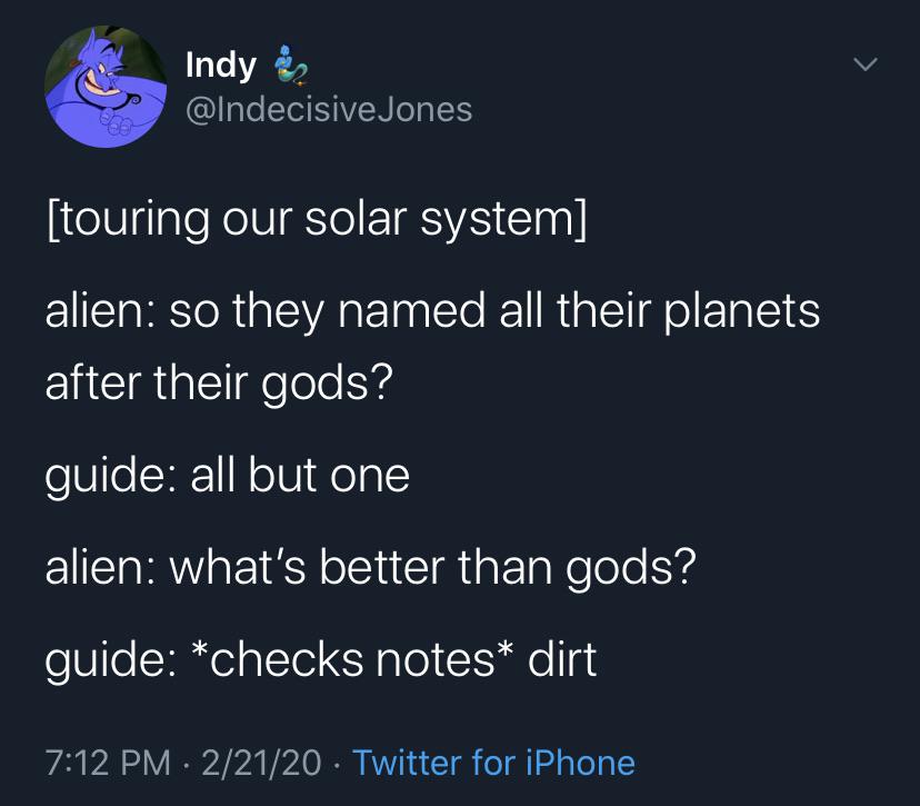 Humans+are+pretty+down+to+earth.