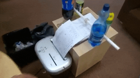 Lazy+way+to+shred+a+stack+of+paper.