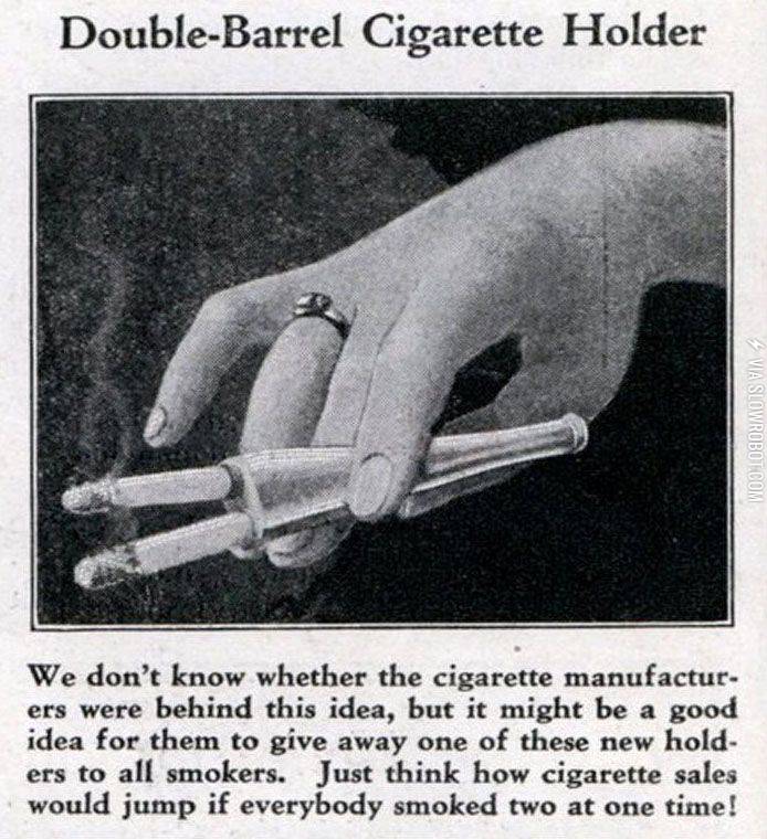 Double-barrel+cigarette+holder.