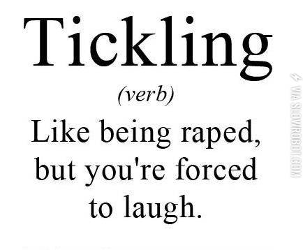 Tickling.