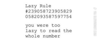 Lazy+rule.