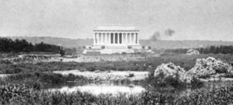 Lincoln+Memorial+before+construction+of+the+reflecting+pool%2C+1916.