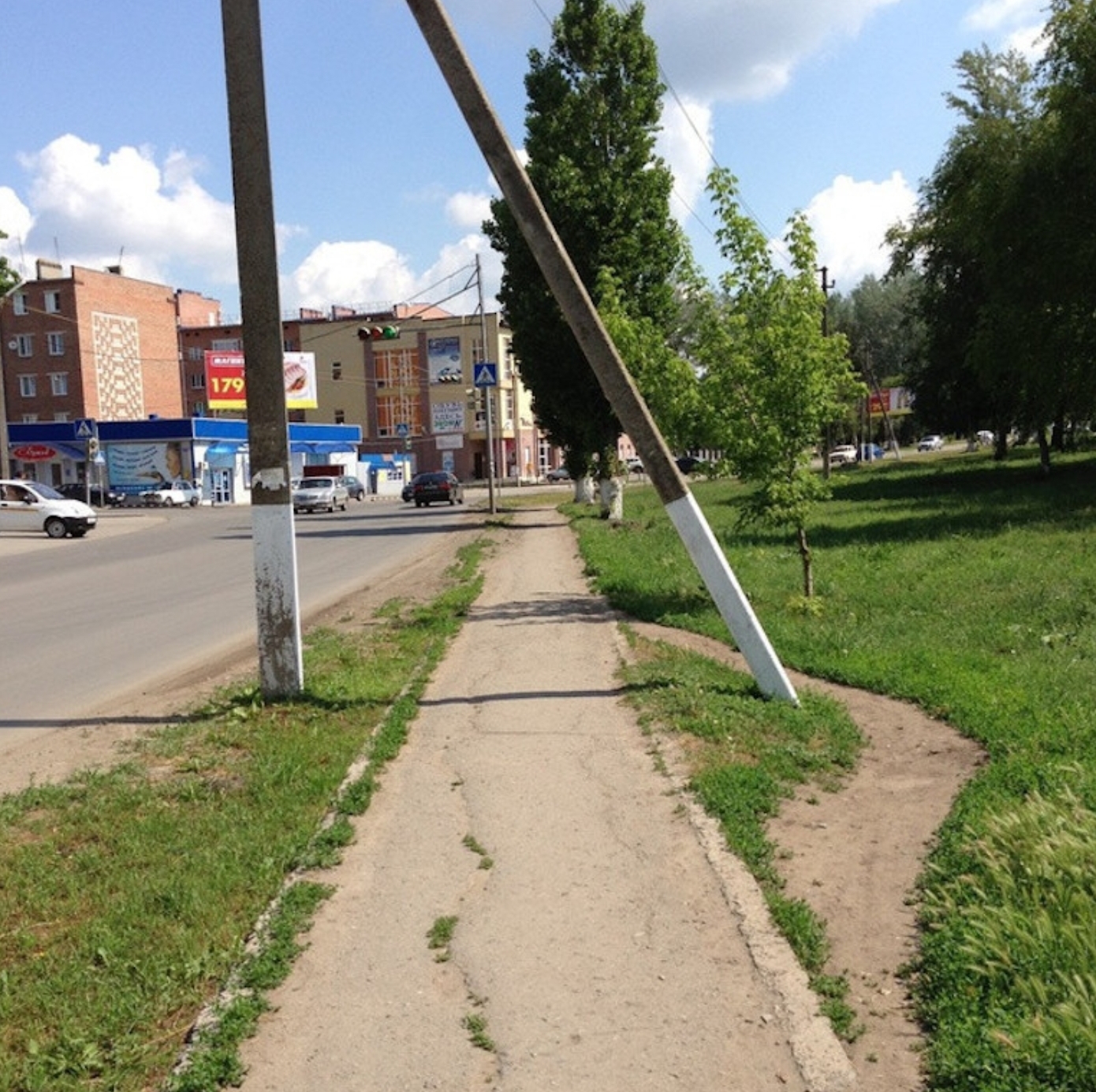 Interesting+how+many+people+are+superstitious+about+walking+under+a+pole.