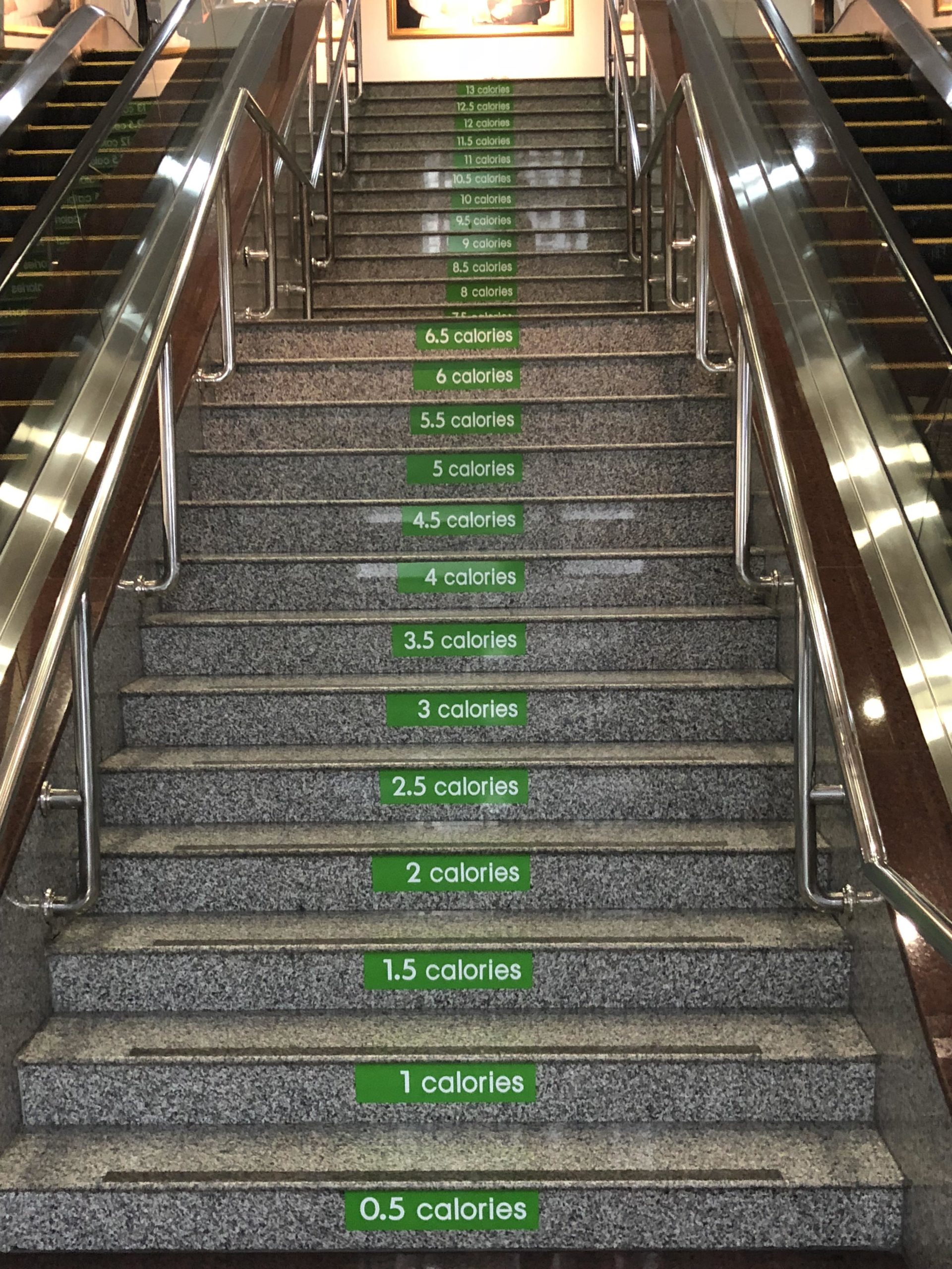 This+stairway+at+the+hospital+shows+how+much+calories+you+burn+climbing+each+steps