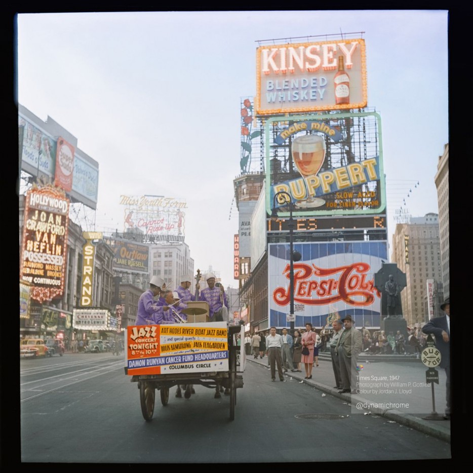 Times+Square+1947+in+colour