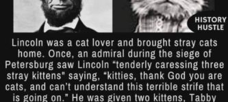 Abe+Lincoln+with+cats.