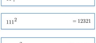 If+you+square+any+number+containing+just+1s%2C+the+answer+will+be+counting+up+the+amount+of+1s+and+counting+down+after.