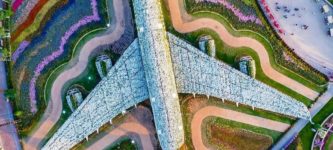 The+Emirates+A380+Blossoms+at+Dubai+Miracle+Garden