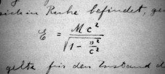 The+first+time+Albert+Einstein+wrote+down+E%3Dmc%C2%B2%2C+1905