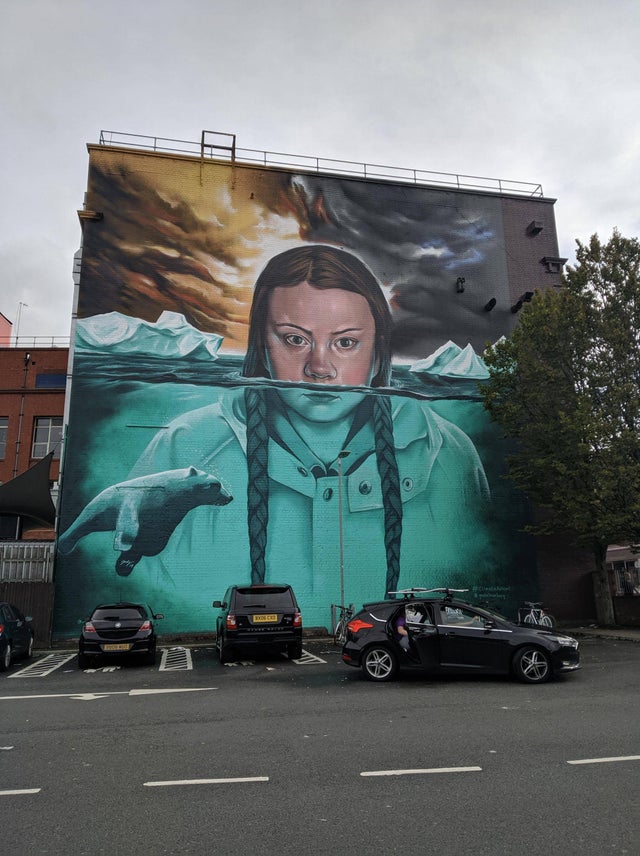 Mural+of+Greta+Thunberg+in+Bristol%2C+England.