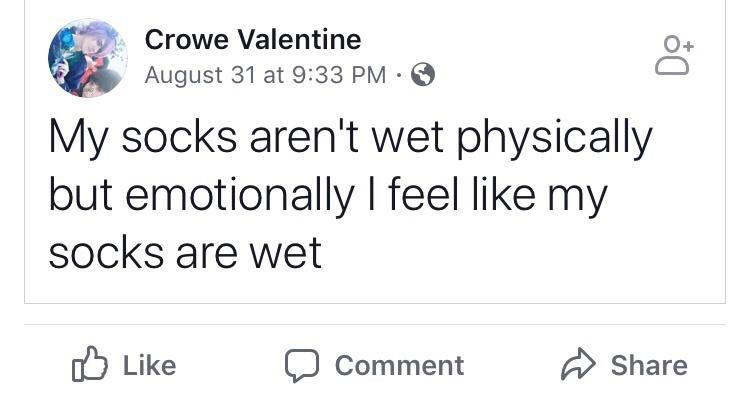 emotionally+wet+sock