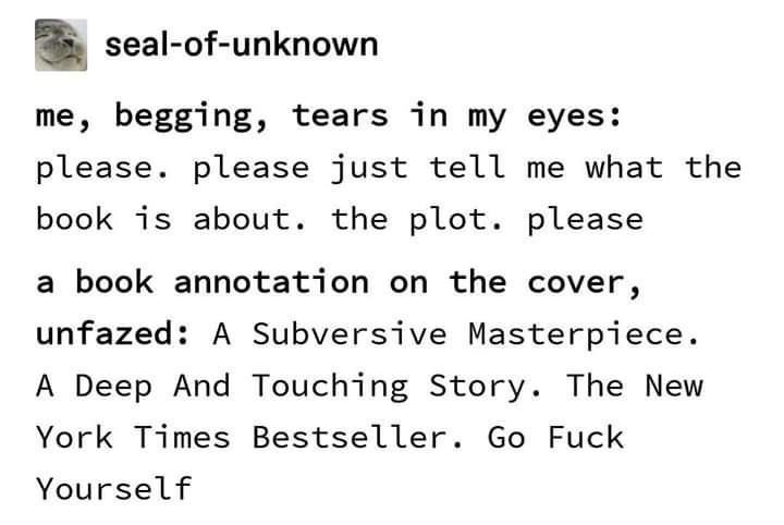 please+just+tell+me+what+the+book+is+about%21