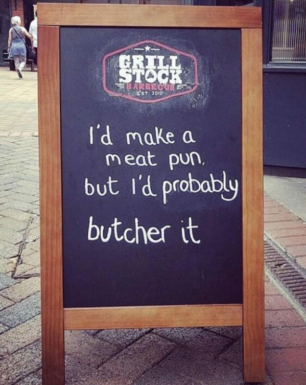 clever+meat+pun
