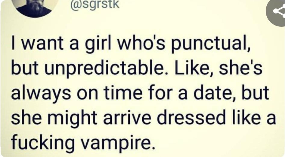 punctual+but+unpredictable