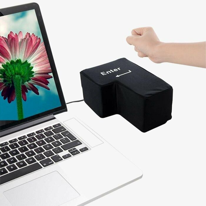 a+punchable+enter+key+to+help+you+take+out+some+anger+at+work