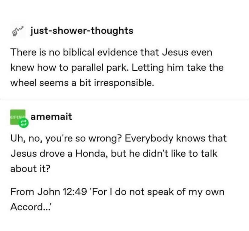 jesus+drove+a+honda