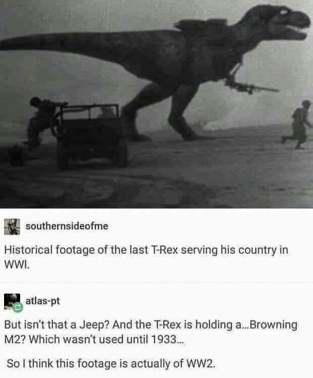 t+rex+serving+in+world+war+2